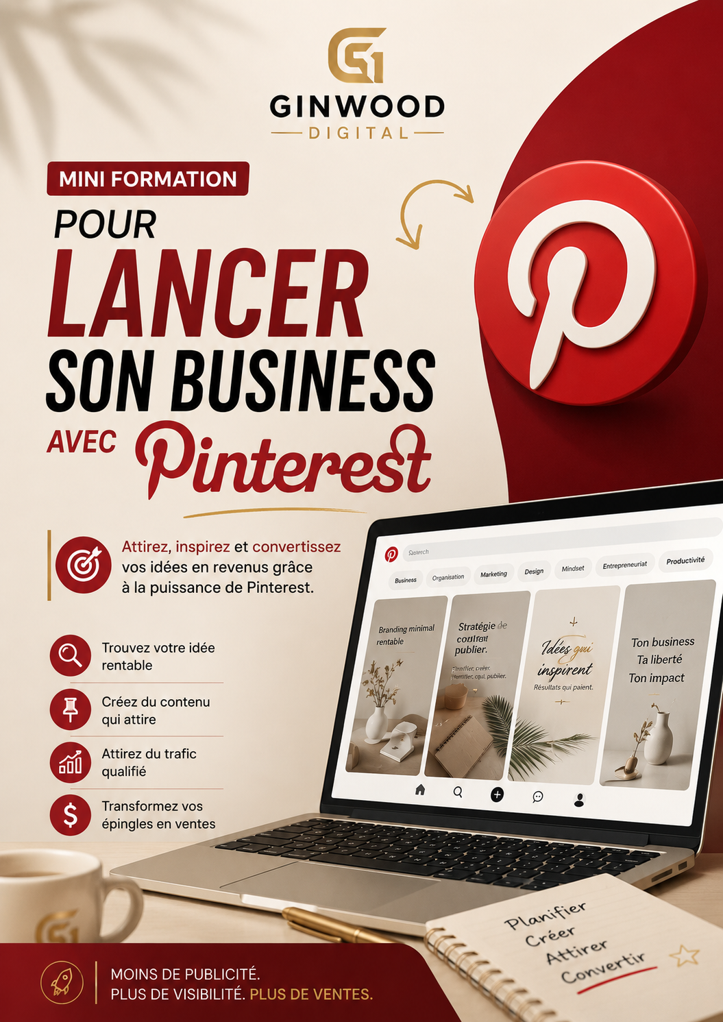 Mini formation - Lancer son business avec Pinterest